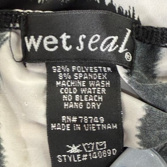 Vintage 90s Y2k Wet Seal Zebra Ruched Mini Dress Trashy McBling Sexy Party S - Picture 4 of 4